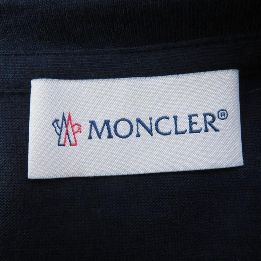 美品◎MONCLER モンクレール 20SS ロゴ刺繍入り ロングスリーブTシャツ／長袖Ｔシャツ ネイビー XS 正規品 レディース｜brand-td-store｜06