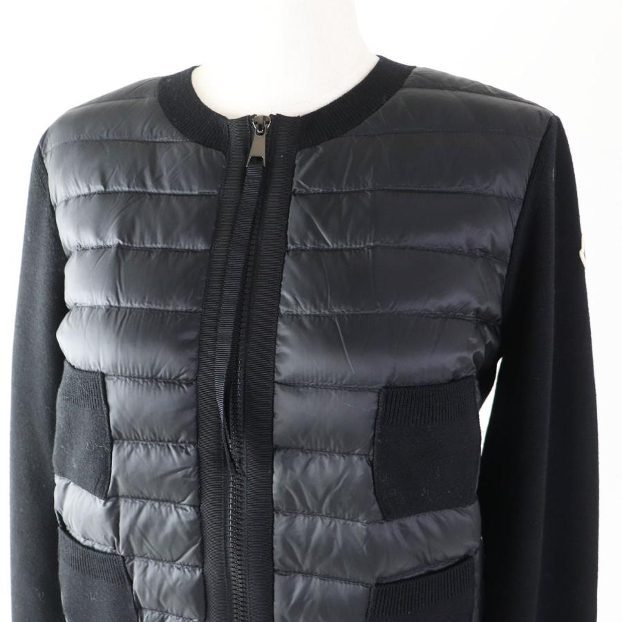 未使用品◎モンクレール 23年製 CARDIGAN ロゴワッペン付き ダウン使い  