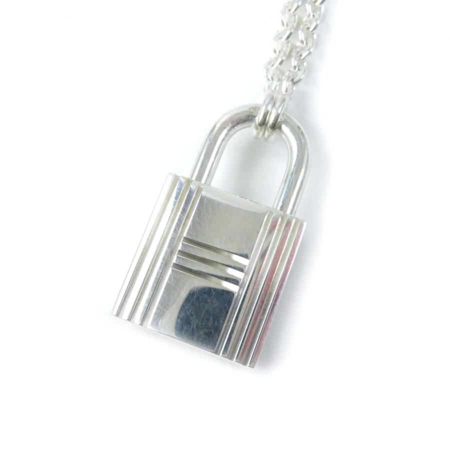 極美品☆HERMES エルメス AG925 カデナ チャーム チェーン ネックレス  