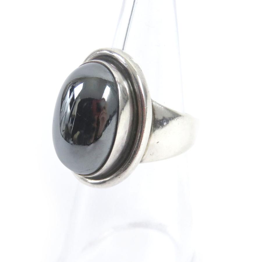 良品□Georg Jensen ジョージジェンセン 46A SV925 ヘマタイト 
