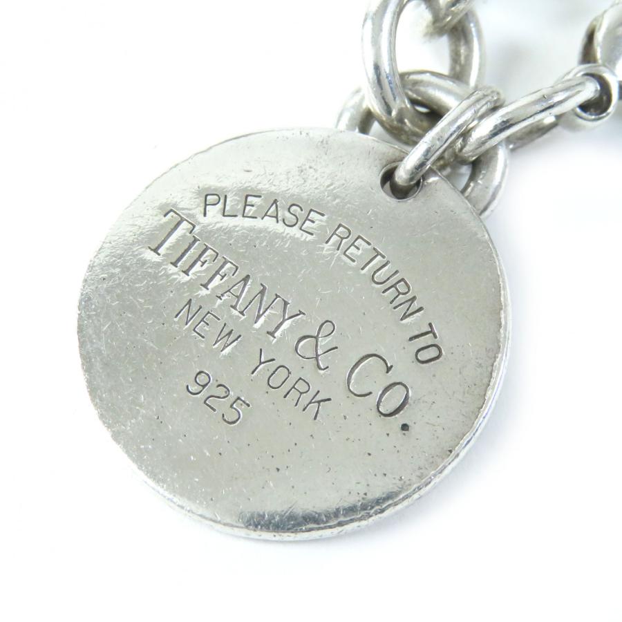 ティファニーシルバーブレスレットラウンド丸タグリターントゥ