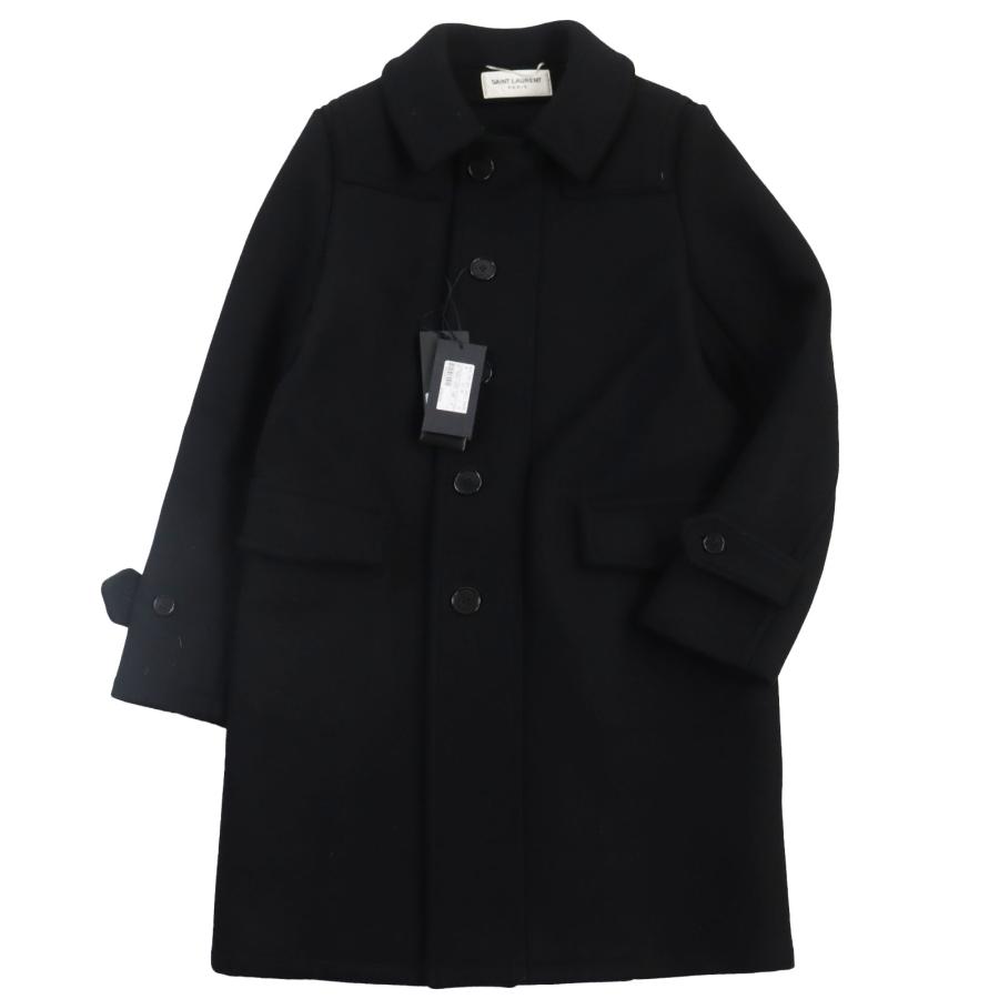 18AW サンローラン ラグランファーコート エディ ブラック 48 18AW サンローラン ラグランファーコート エディ ブラック 48