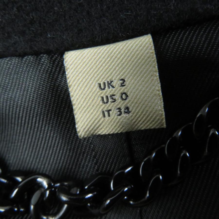 BURBERRY 美品☆BURBERRY バーバリー カシミヤ混 ロゴボタン付 裏地