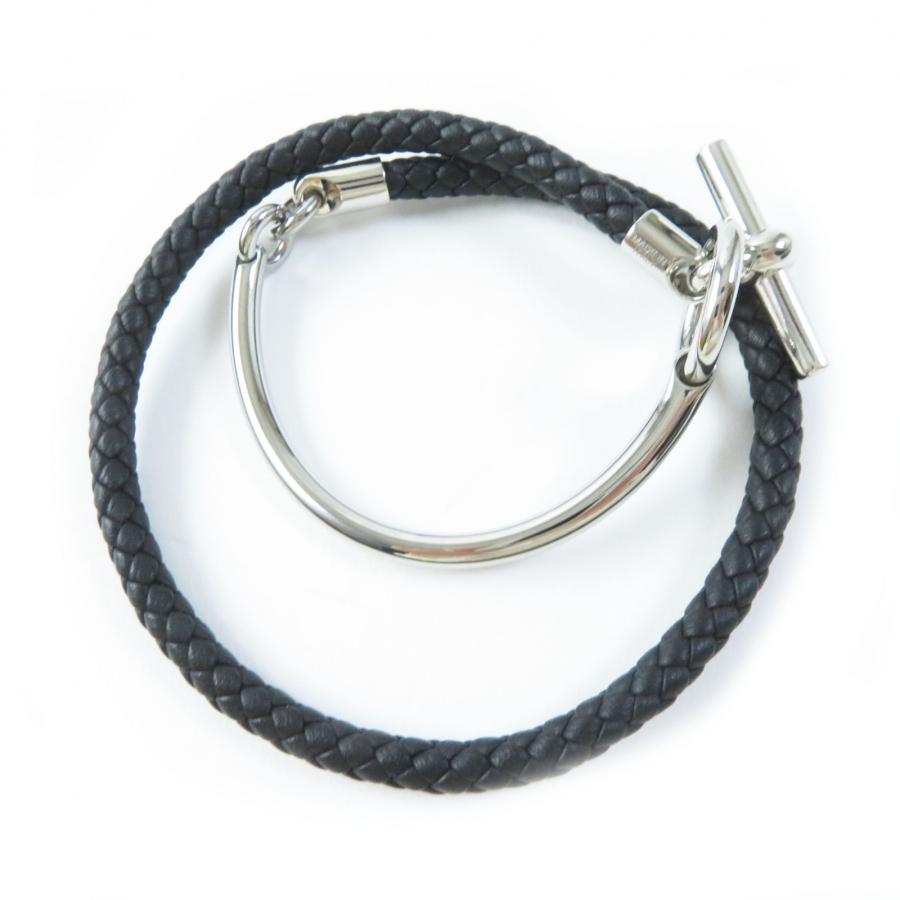 美品◎HERMES エルメス グレナン Hリンク レザー GP ブレスレット 