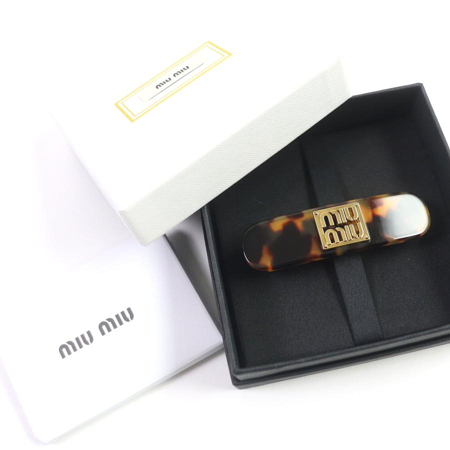 美品□MIUMIU ミュウミュウ 定価81400円 5IF113 プレックス×メタル べ 