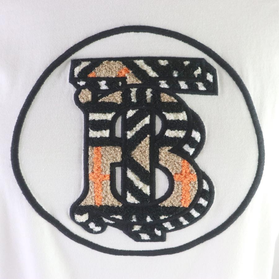 美品□BURBERRY バーバリー 8055907 コットン TBロゴワッペン ノバ 