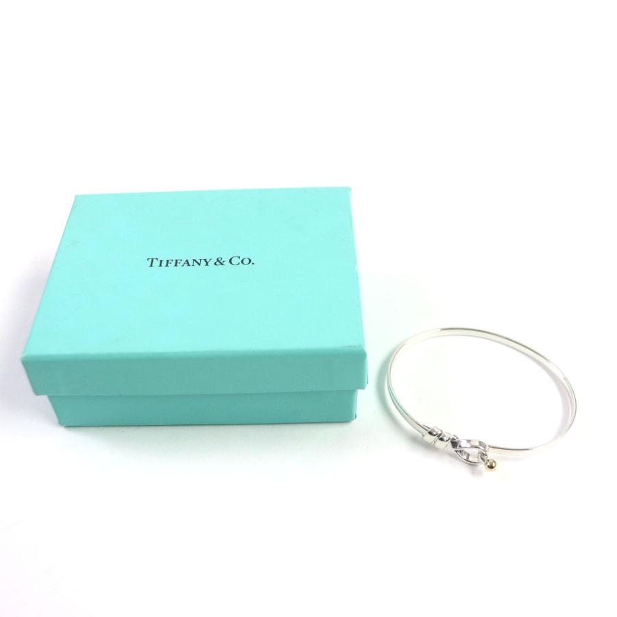 極美品▽TIFFANY&Co. ティファニー フック＆アイ SV925 750 コンビ 