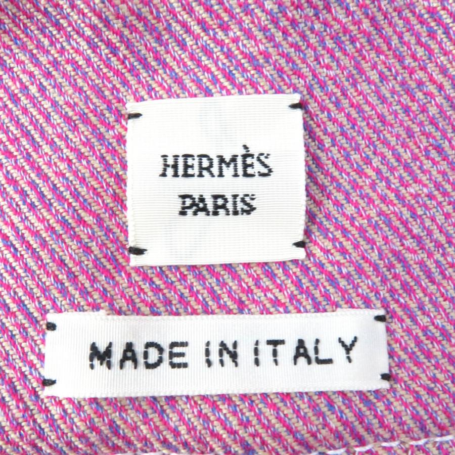 HERMES 美品△HERMES エルメス コットン100% 半袖 ジップアップ HERMES 美品△HERMES エルメス コットン100% 半袖 ジップアップ