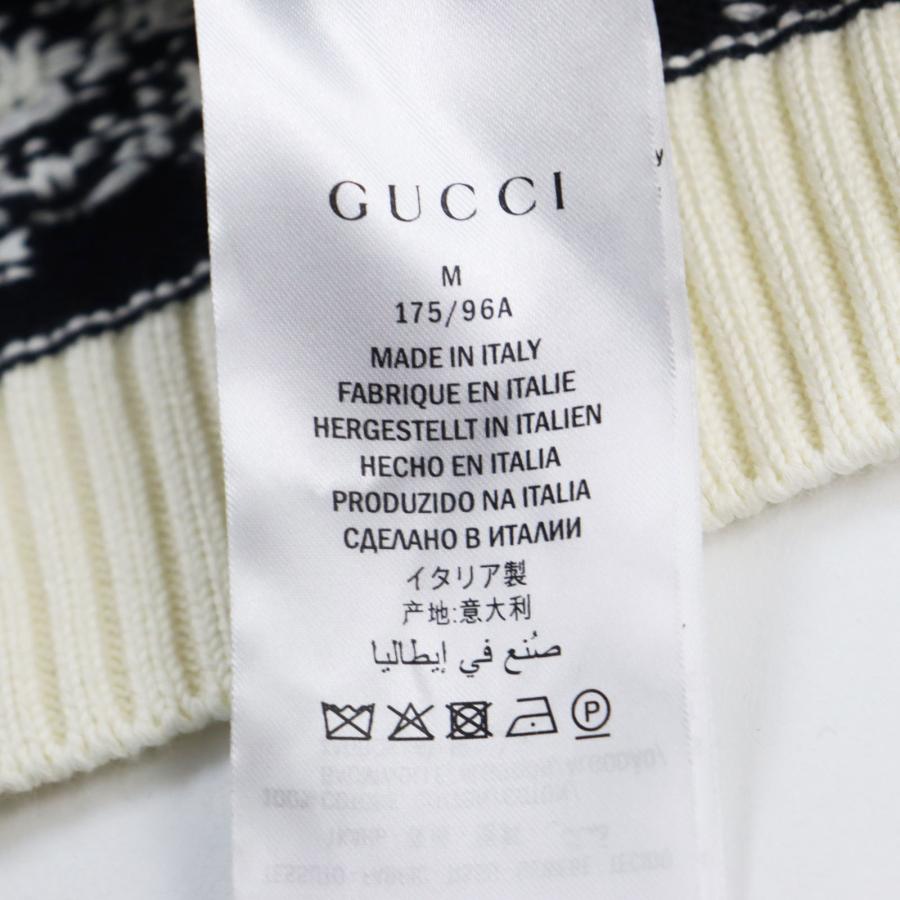 GUCCI 極美品○GUCCI グッチ 496458 GGジャガード ボーダー柄 GUCCI 極美品○GUCCI グッチ 496458 GGジャガード ボーダー柄