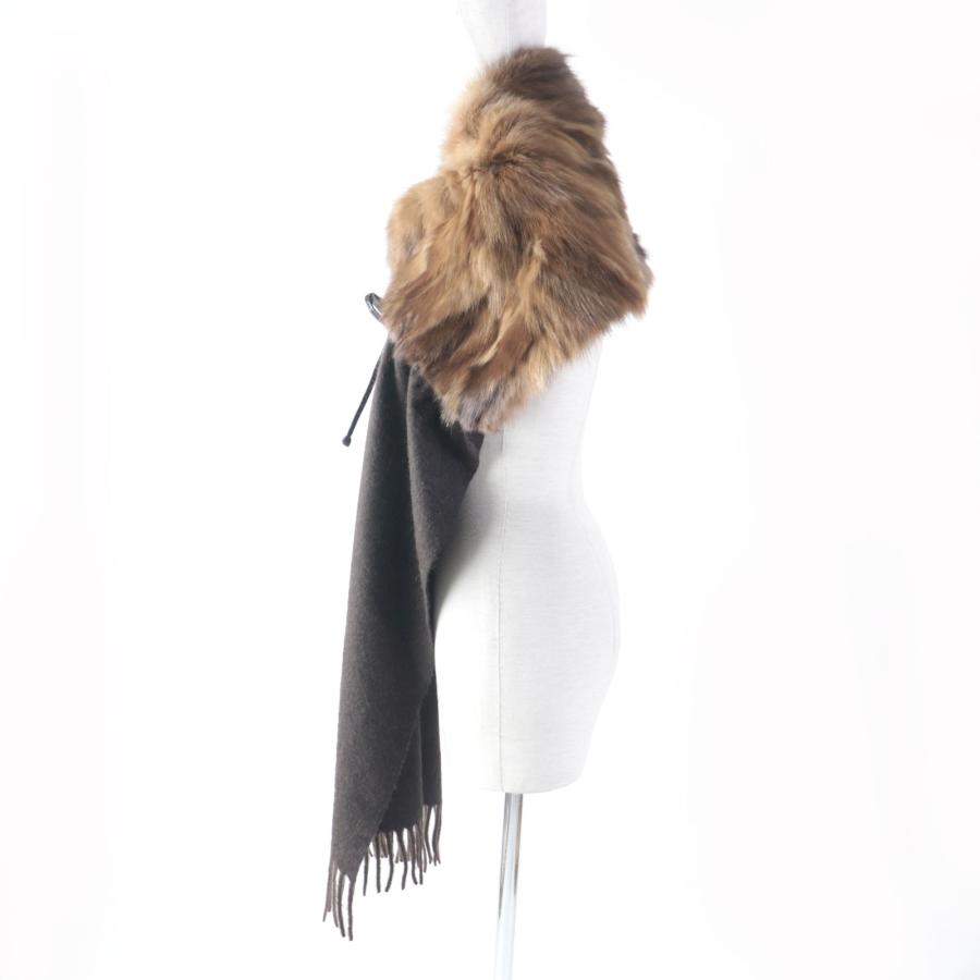 FENDI 極美品☆FENDI フェンディ カシミヤ混 セーブルファー FENDI 極美品☆FENDI フェンディ カシミヤ混 セーブルファー