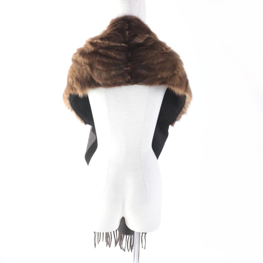 FENDI 極美品☆FENDI フェンディ カシミヤ混 セーブルファー FENDI 極美品☆FENDI フェンディ カシミヤ混 セーブルファー