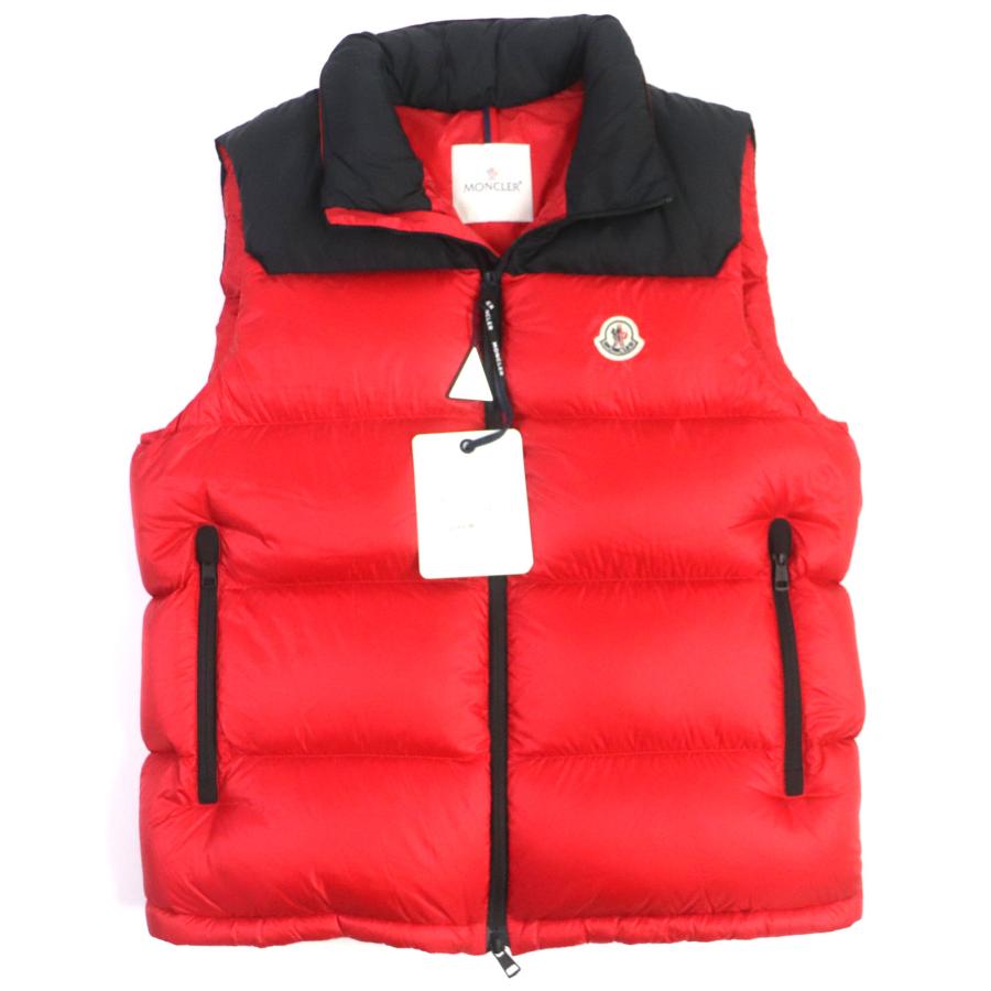 MONCLER ダウンベスト ブラック/レッド MONCLER レッド ブラック ダウンベスト