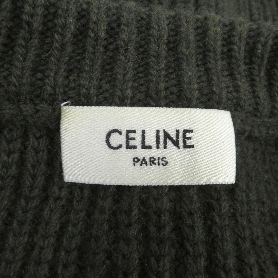 極美品□CELINE セリーヌ 22AW 2AB97650S レオパード ロゴワッペン 