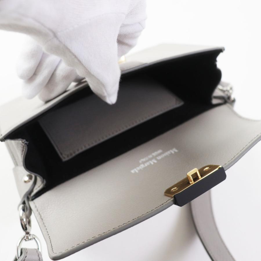 【ドンドン見直し】極美品◎メゾンマルジェラ SB1WD0002 NEW LOCK ニューロック ホリゾンタル レザー ショルダーバッグ 保存袋 正規品