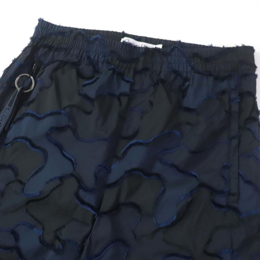 【ドンドン見直し】極美品☆クリスチャンディオール 017A08A2960 ロゴチャーム付 カモフラ柄 裾ZIP ジャガードパンツ 40 伊製 正規品_3