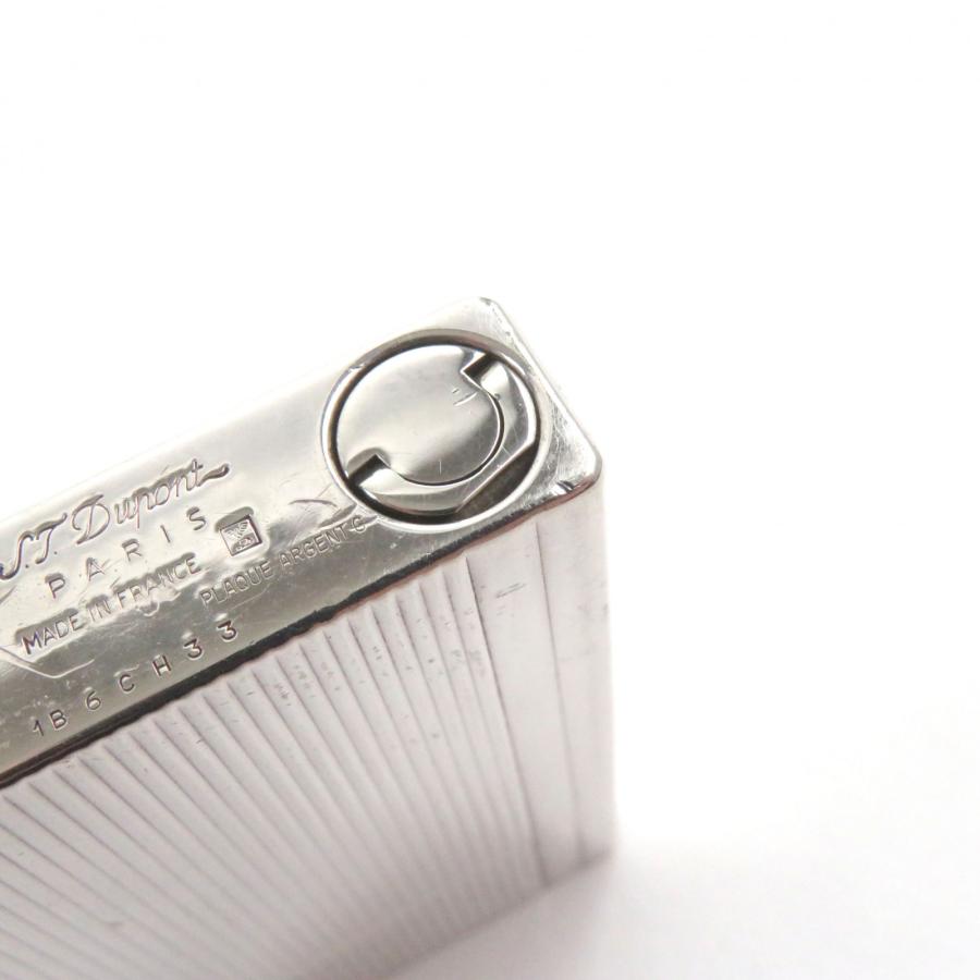 外装良品○Dupont デュポン ギャッツビー ストライプ柄 スクエア