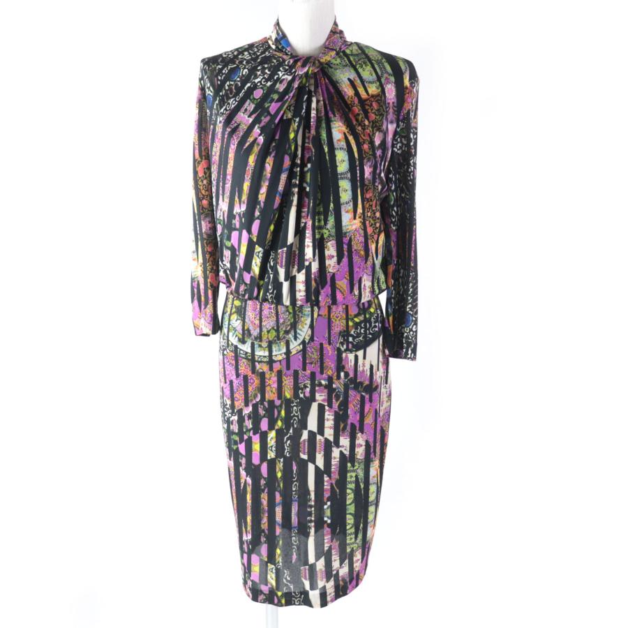 美品】エトロ ロングワンピース ペイズリー柄 マルチカラー XLサイズ 長袖