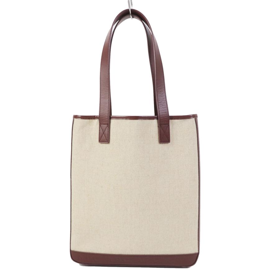 A.P.C. 美品◎A.P.C. アーペーセー レザー キャンバス ロゴ型押し 縦長  