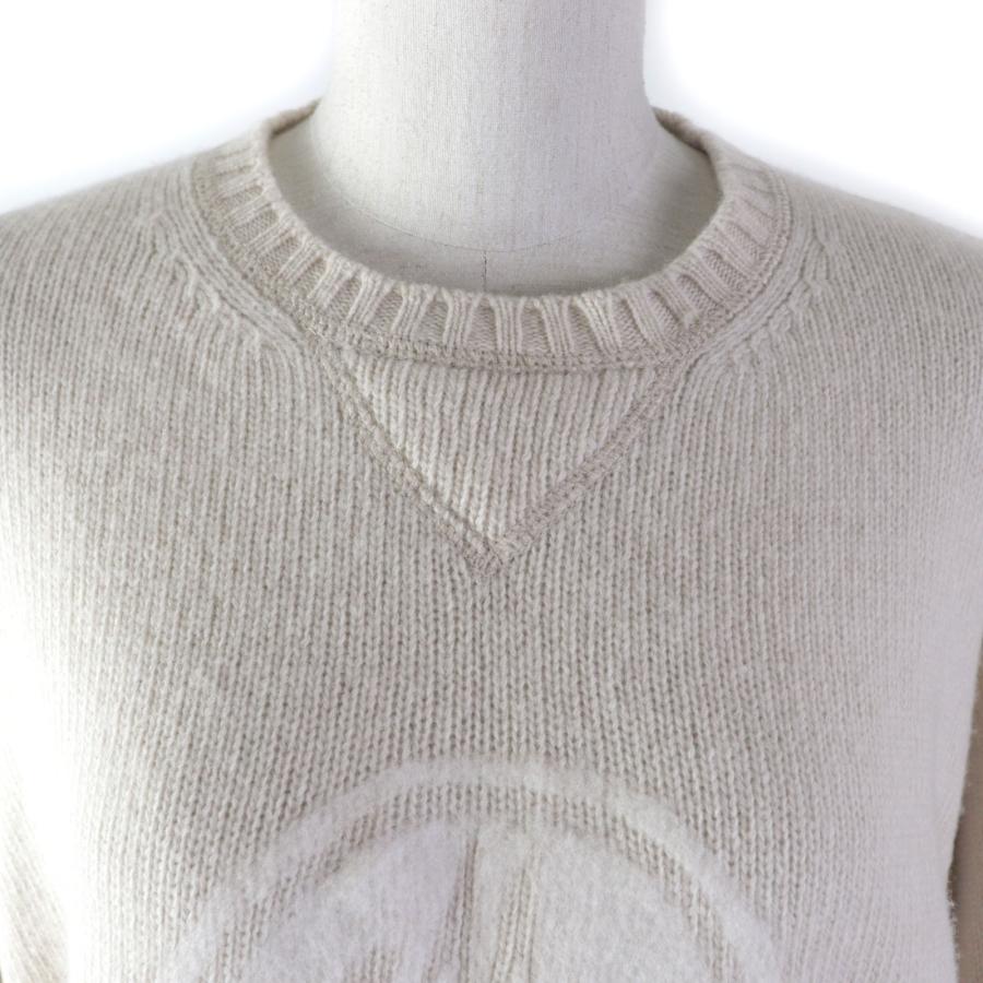 美品☆MONCLER モンクレール 22年製 GIROCOLLO TRICOT ロゴデザイン 