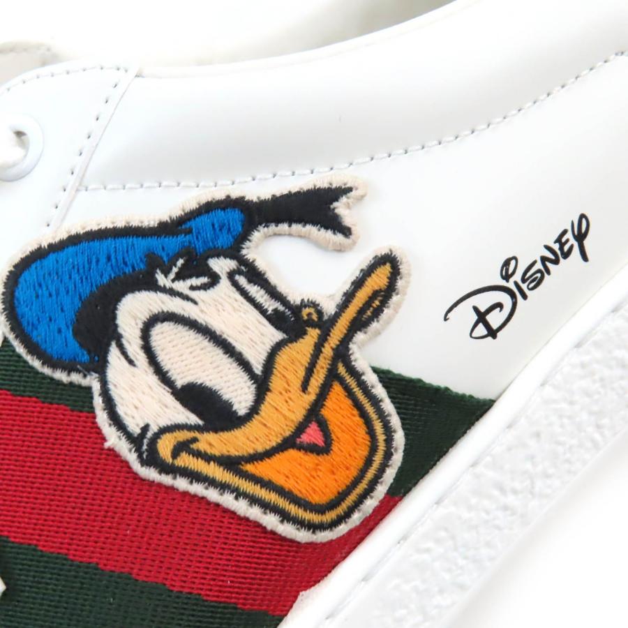 美品△GUCCI グッチ 649399 エース ディズニー ドナルドダックコラボ 