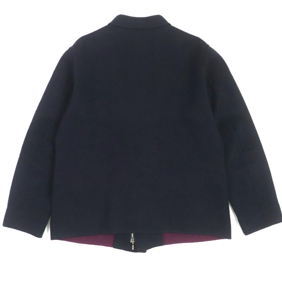 良品▽ロロピアーナ カシミヤ100% 比翼仕立て エルボーパッチ ロゴ入 
