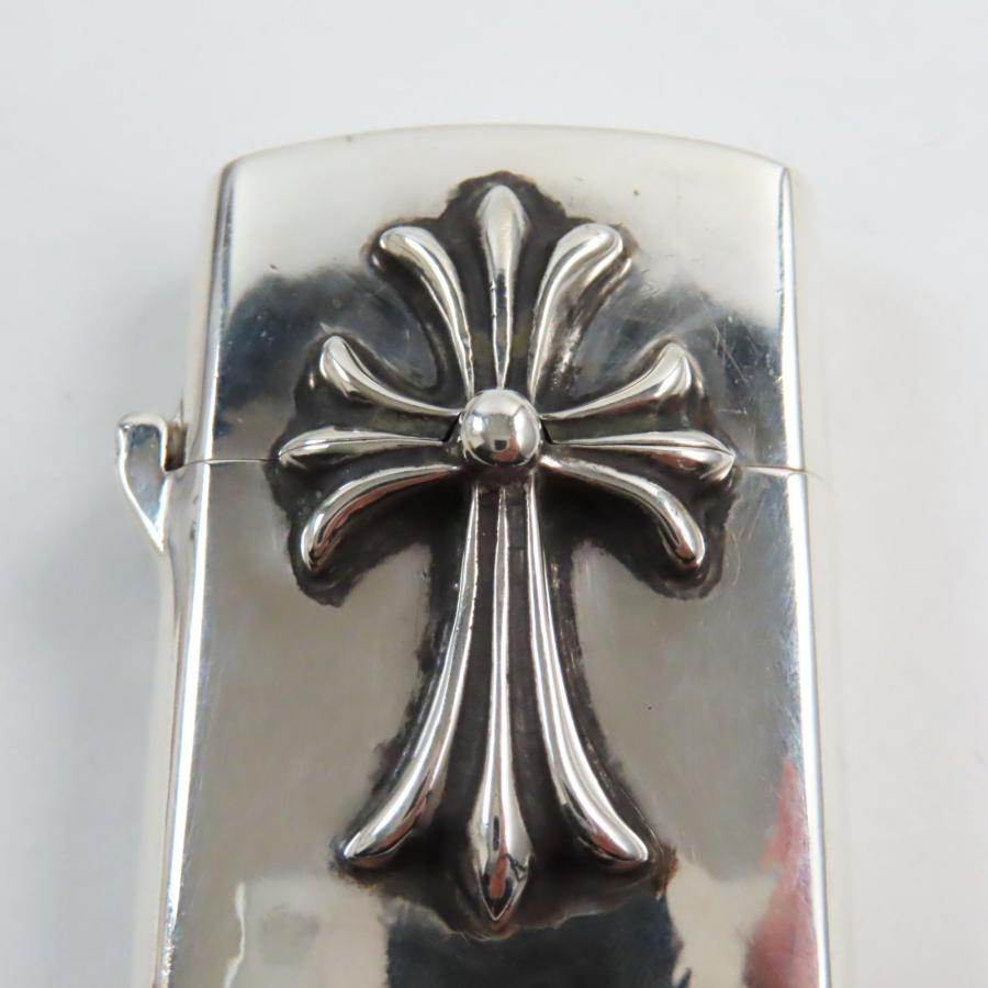 美品●CHROME HEARTS クロムハーツ V1スモール SV925 CHクロス ZIPPO ジッポライター オイルライター シルバー 総重量121.6g メンズ｜brand-td-store｜05