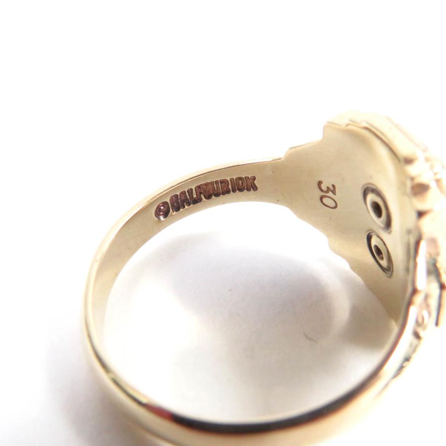 美品□BALFOUR バルフォア社製 ヴィンテージ 10K カレッジ リング 指輪 