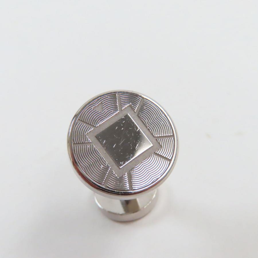 N2685 超美品 カルティエ SV925 マスト ラウンドデザイン カフス Cartier（カルティエ） 【ドンドン見直し】良品○Cartier AG925 ロゴ