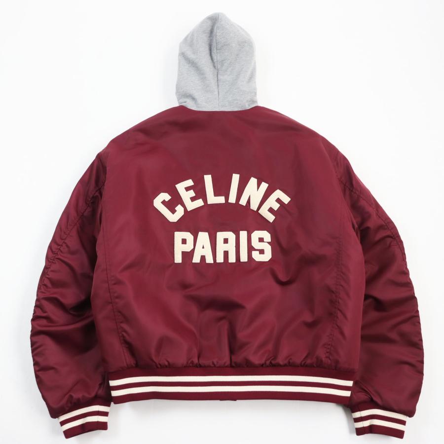 極美品○セリーヌ 定価374000円 23AW 2W15A227R テディジャケット 中綿 