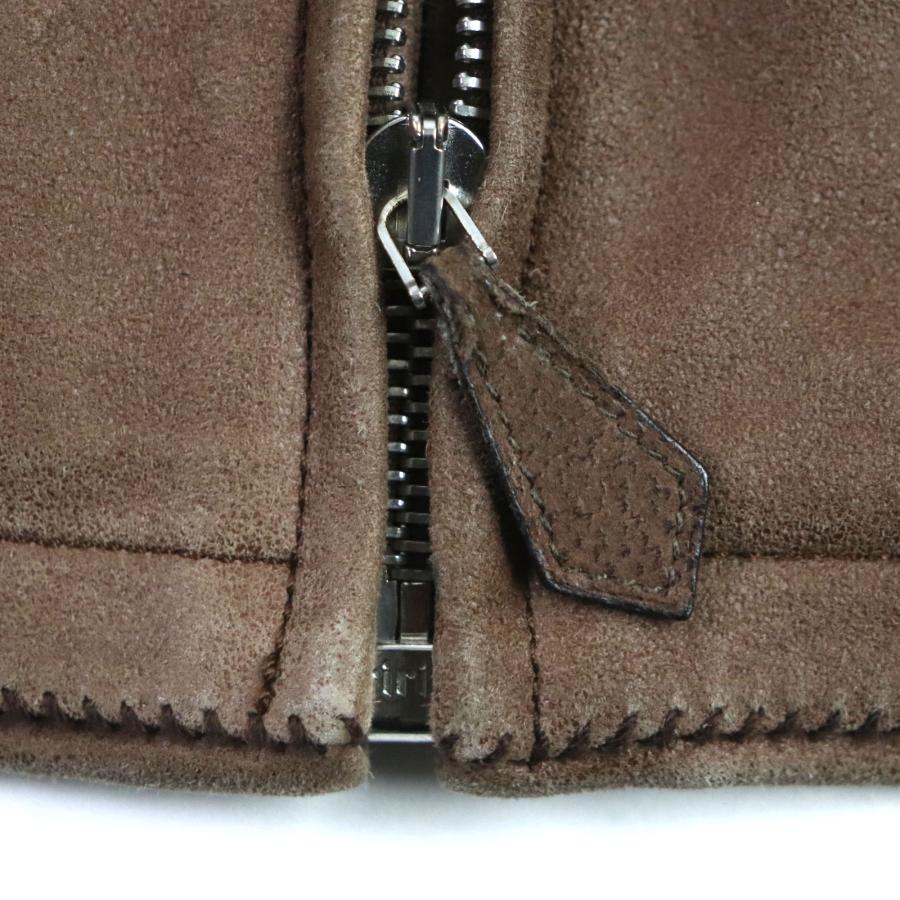 HERMES（エルメス） 美品▽HERMES ゴートレザー ジップアップ