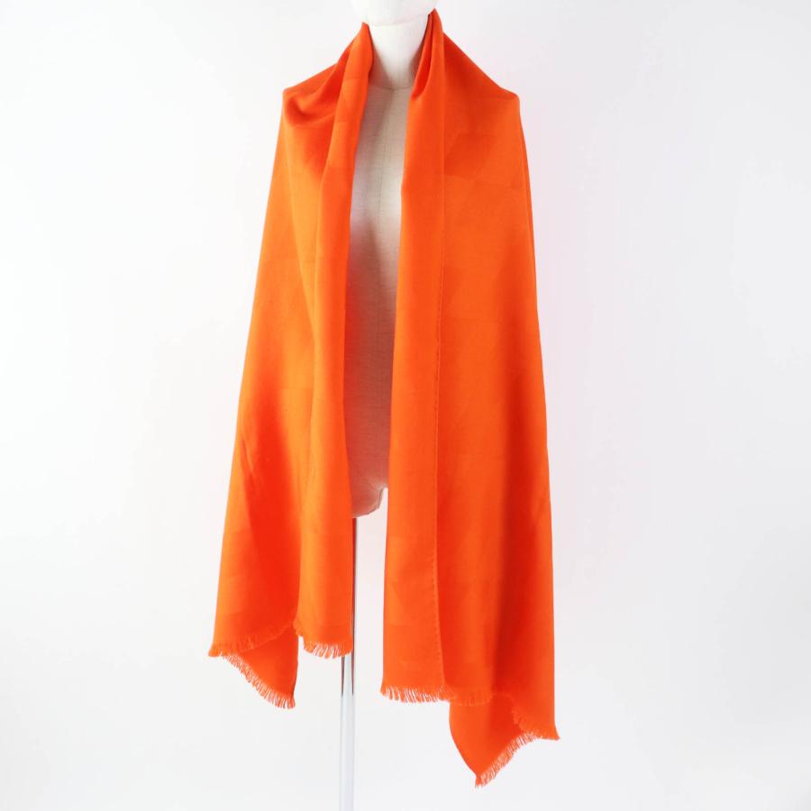 HERMES 良品◎HERMES エルメス カシミヤ シルク H柄 大判 HERMES 良品◎HERMES エルメス カシミヤ シルク H柄 大判
