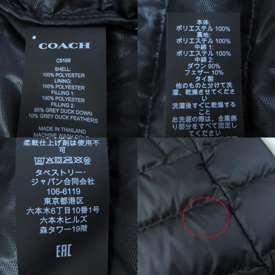極美品△COACH コーチ 2021年製 C5169 ラバーロゴ付き ジップ 
