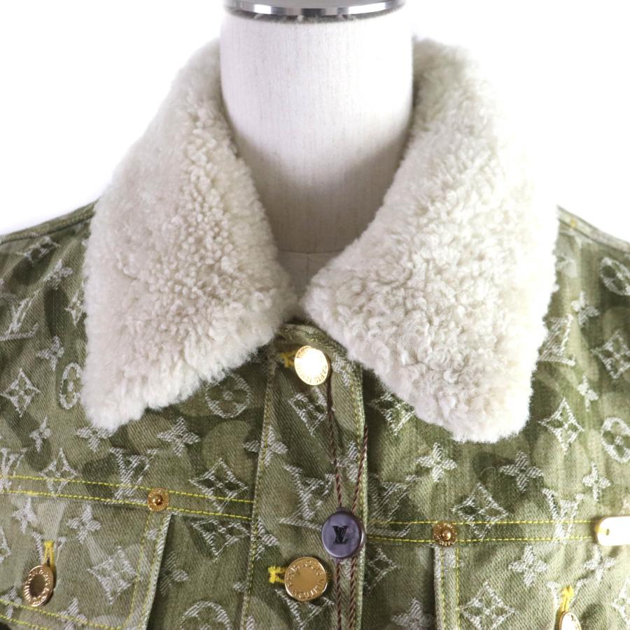 ルイ ヴィトン モノグラムカットワーク デニムジャケット 40 レディース LOUIS VUITTON（ルイ・ヴィトン） 未使用☆ルイヴィトン 08AW モノ