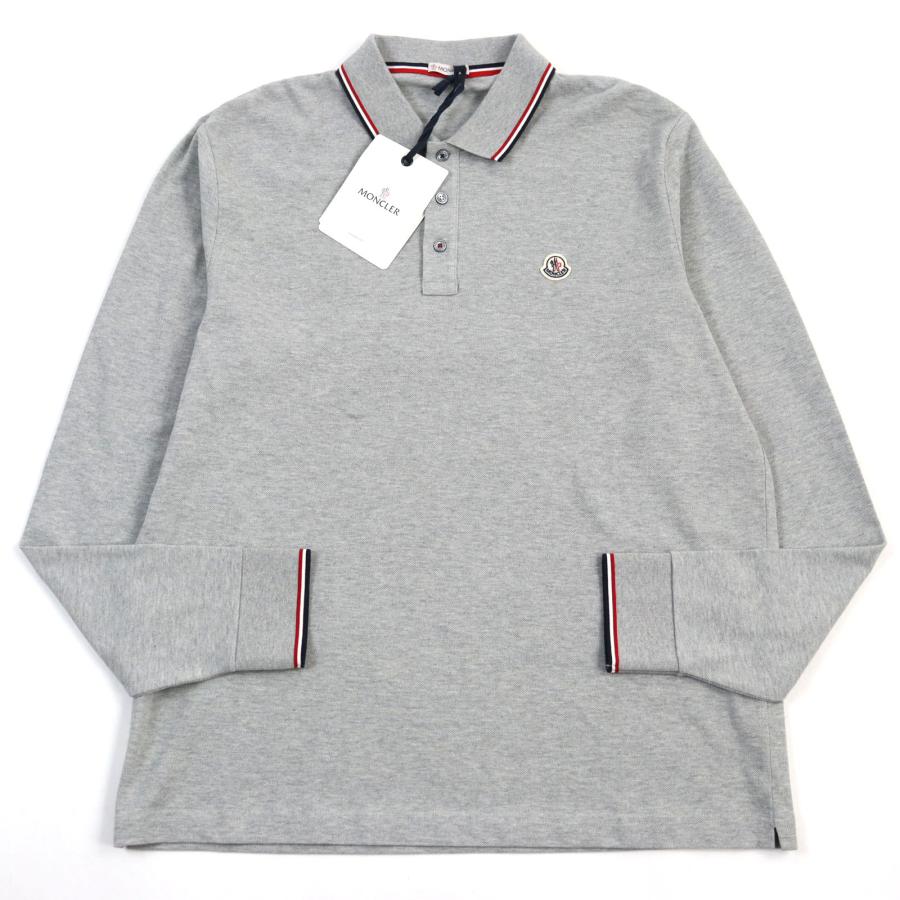 未使用品○モンクレール MAGLIA POLO MANICA LUNGA コットン100% ロゴ 