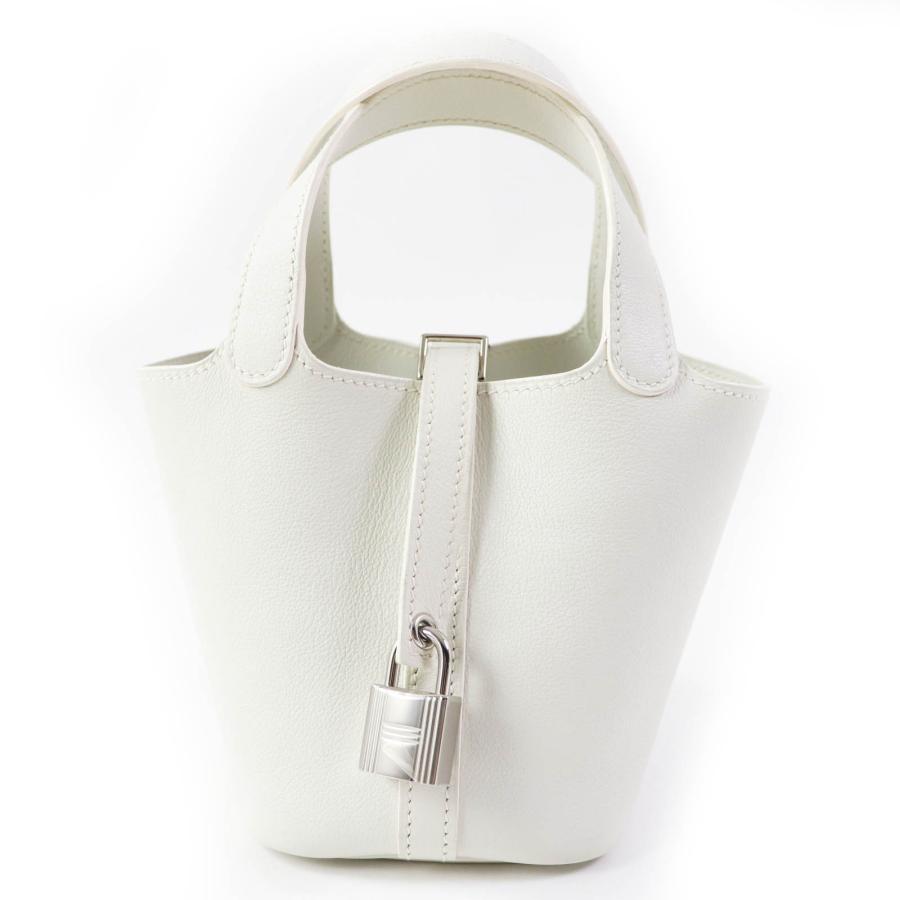 HERMES◇ピコタンロックGM/レザー/ホワイト/□P刻印 - その他 HERMES◇ピコタンロックGM/レザー/ホワイト/□P刻印 - その他