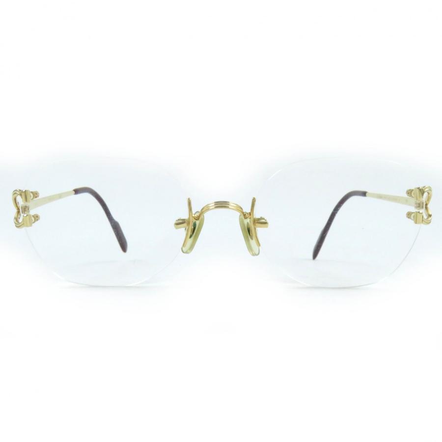 美品△Cartier カルティエ ツーポイント メガネ 眼鏡 アイウェア 