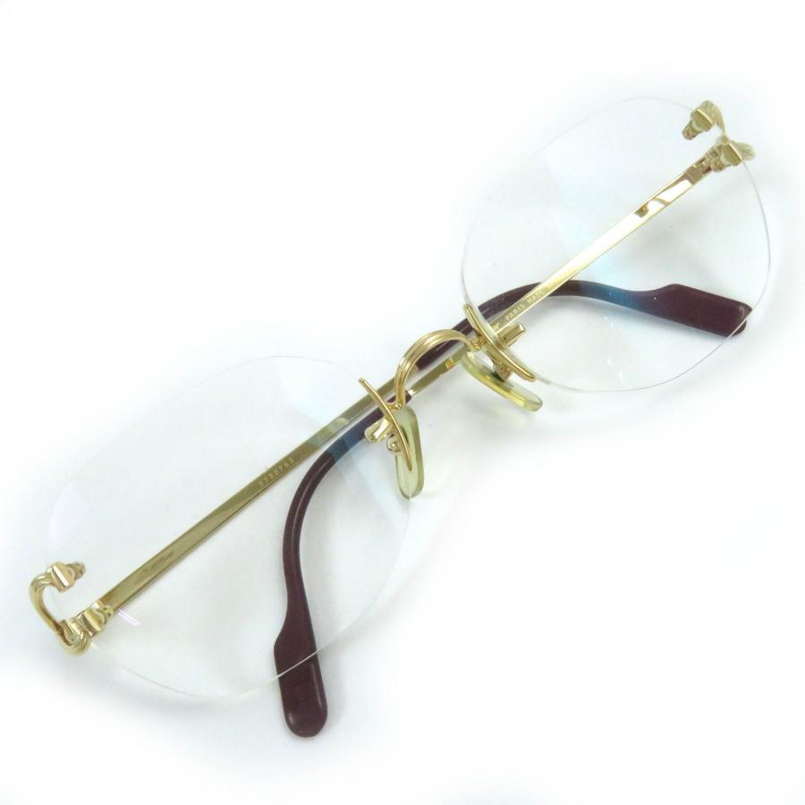 美品△Cartier カルティエ ツーポイント メガネ 眼鏡 アイウェア 