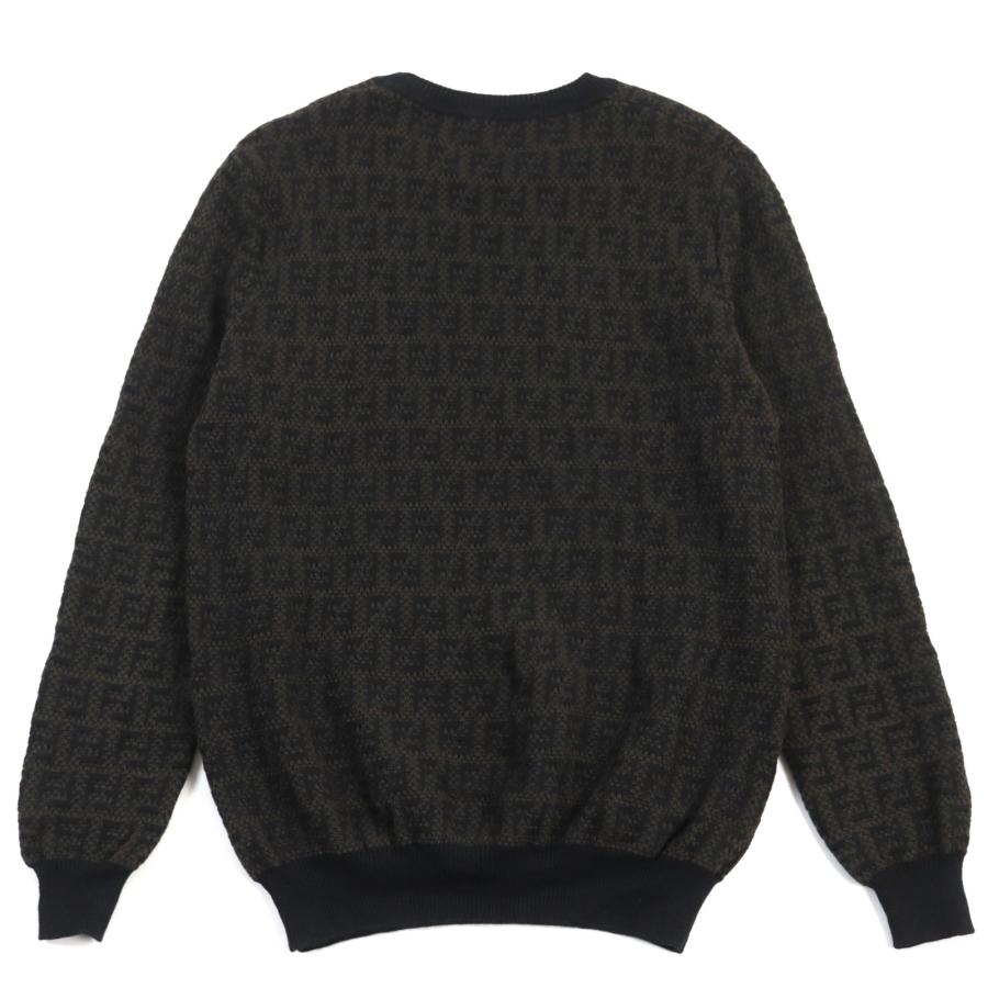 美品○フェンディ 2022年製 FZX034 AKFS GIROCOLLO FF DETAIL KNIT 