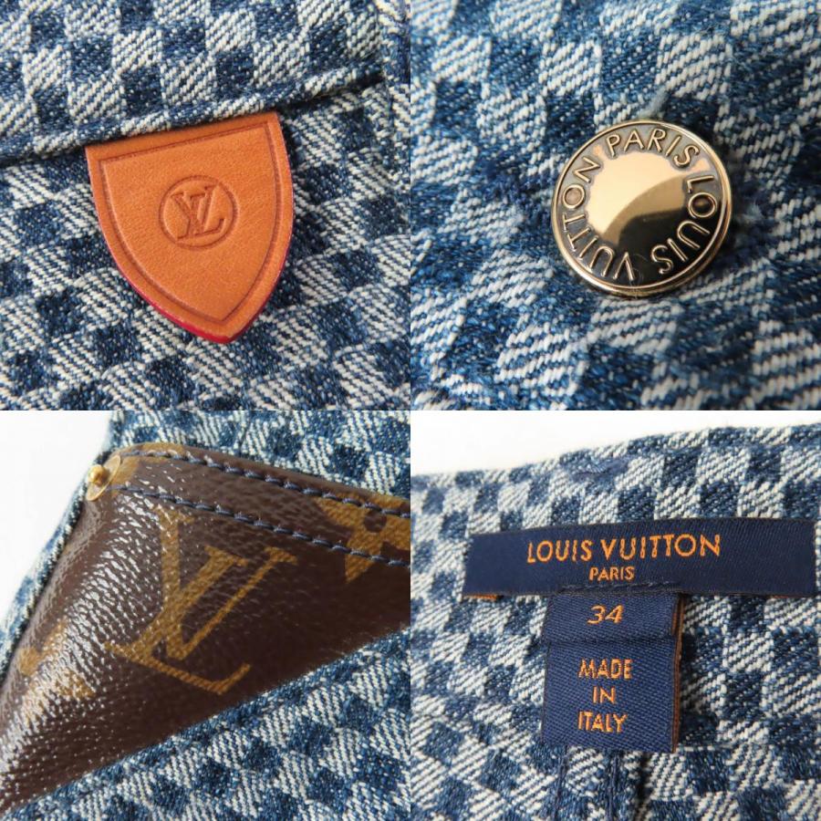 【美品】LOUIS VUITTON デニム レザーパッチ モノグラム 34 LOUIS VUITTON（ルイ・ヴィトン） 【ドンドン見直し】美品☆ルイ