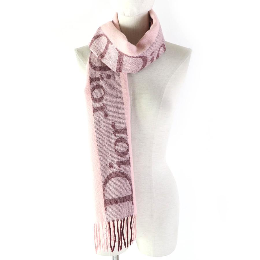 良品△Christian Dior クリスチャンディオール ウール ロゴ入り  