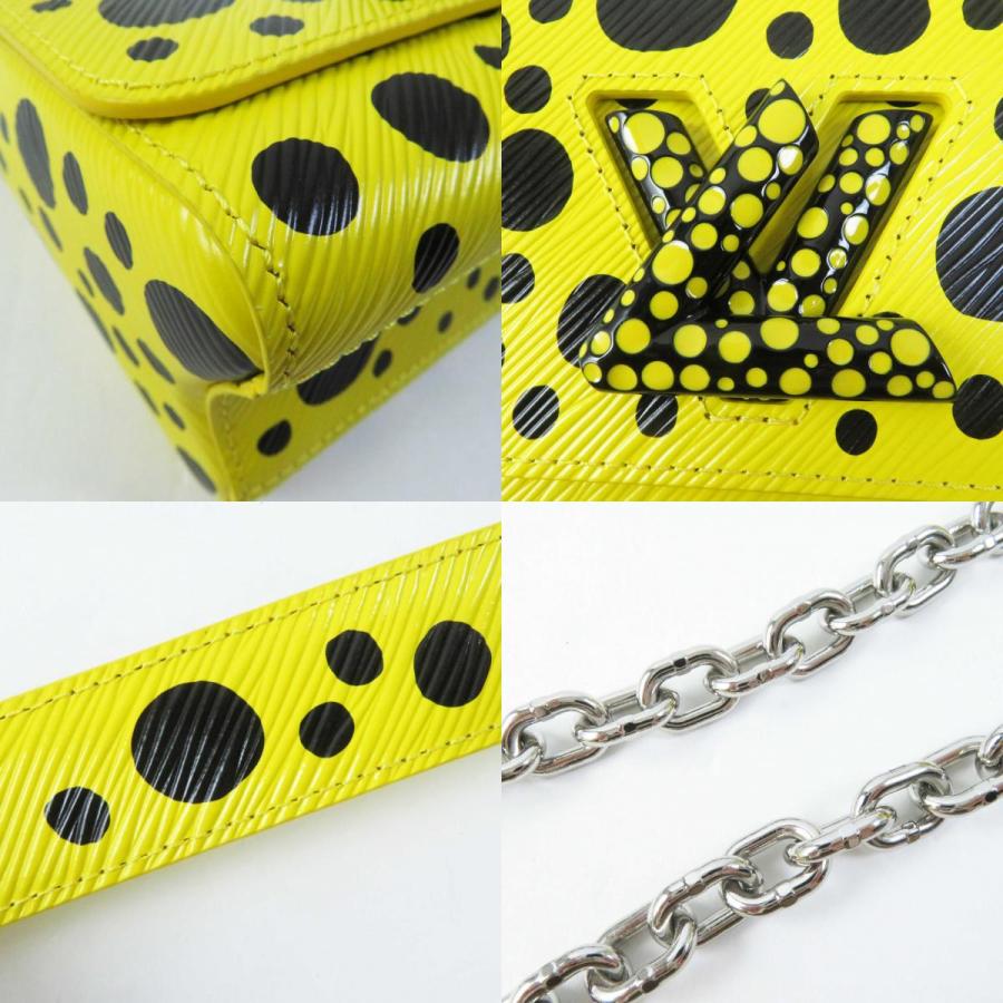 未使用品◎LOUIS VUITTON ルイヴィトン 草間彌生 M21695 ツイストPM エピ ペインテッド ドット ショルダーバッグ イエロー ブラック 保存袋付き レディース 未使用品◎LV×YK ルイヴィトン 草間彌生 M21695 ツイストPM エピ