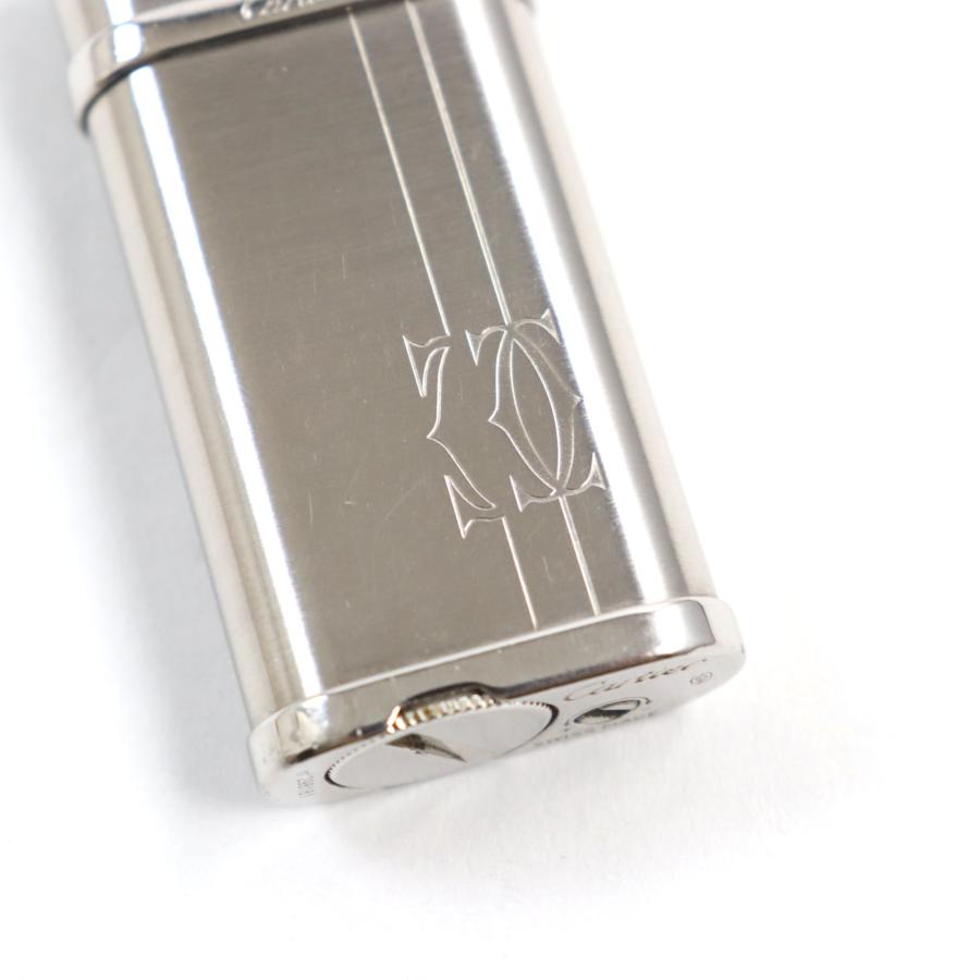 Cartier 良品○カルティエ ゴドロン ヘアライン ロゴ刻印 ロゴデコール 