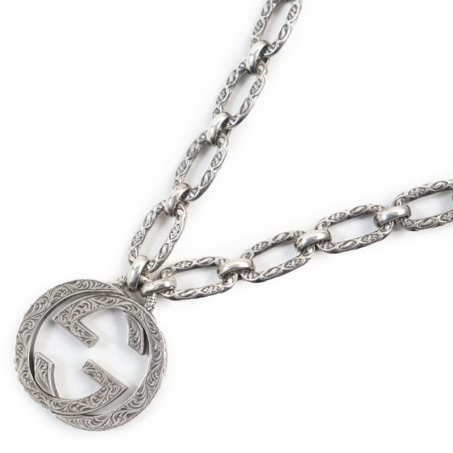 美品○GUCCI グッチ 524890 AG925 アラベスク インターロッキングG