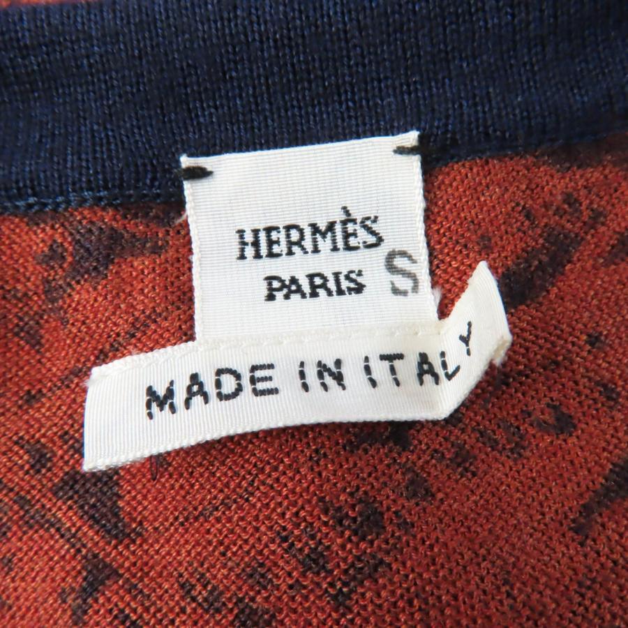 HERMES 極美品☆エルメス フラミンゴパーティー カシミヤ シルク  