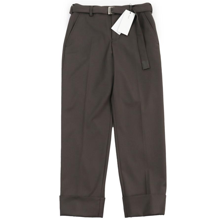 未使用品●Sacai サカイ 23-03034M Suiting Pants ス—チングパンツ ロロピアーナ社製生地 ベルテッド スラックスパンツ 1 正規品 メンズ sacai（サカイ） 未使用品○Sacai 23-03034M Suiting Pants ス―チング