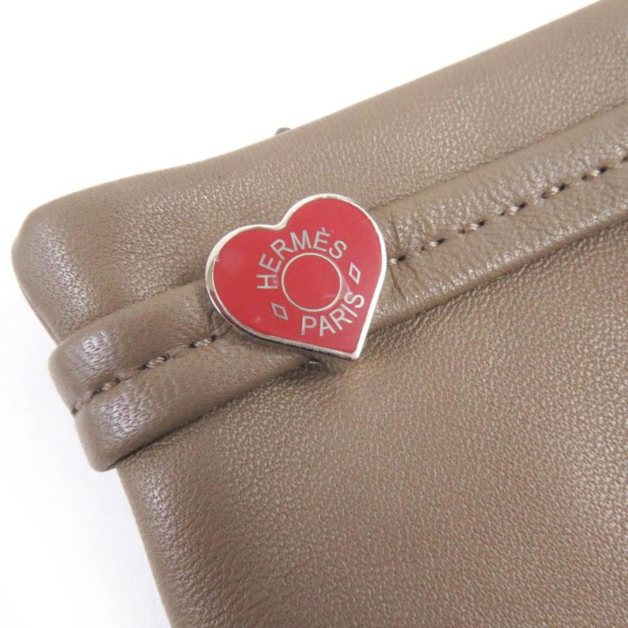 HERMES 極美品□HERMES エルメス ラムスキン 裏シルク ドリームラブ 