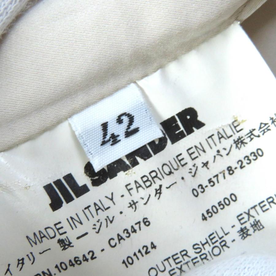 JIL SANDER 美品△JIL ジルサンダー シルク混 バックベルト付き 