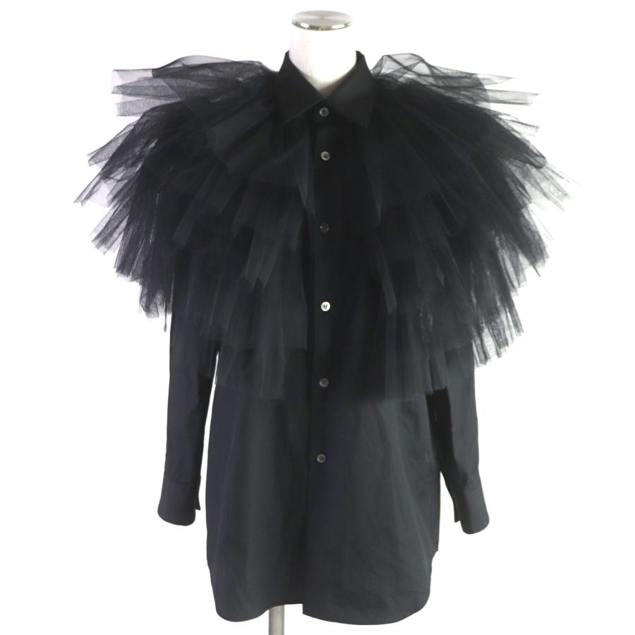 COMME des GARCONS 22SS チュール付 ブラウスGI-B006