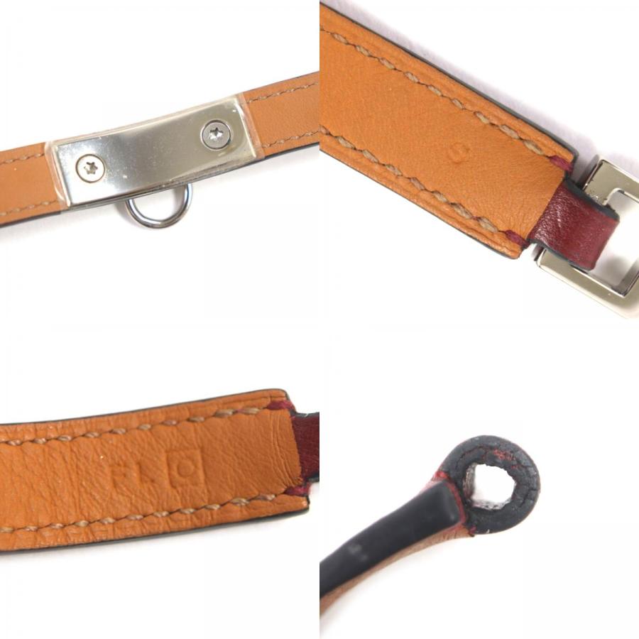 HERMES（エルメス） 美品▽HERMES コリエドシアン レザー シルバー金具