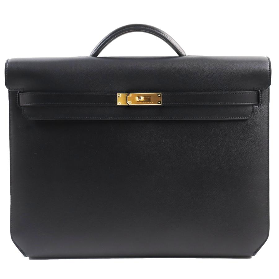 極美品○HERMES エルメス ケリーデペッシュ36 エバーグレイン ブラック 
